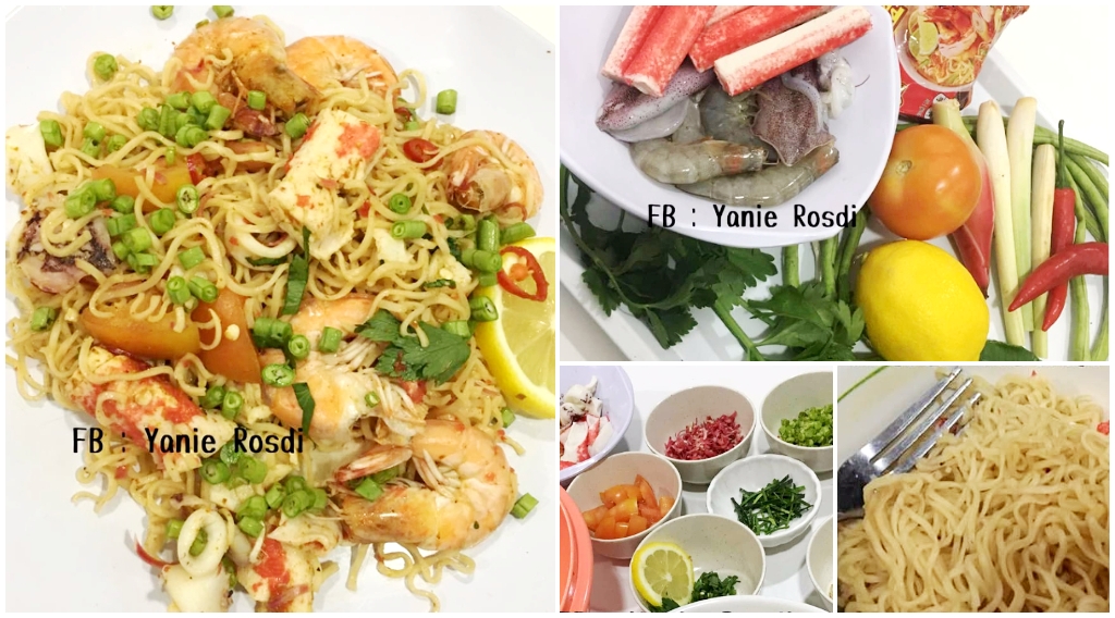 Resepi Kerabu Maggi Ala Thai Yang 'Kaw-kaw', Siap Sepantas 